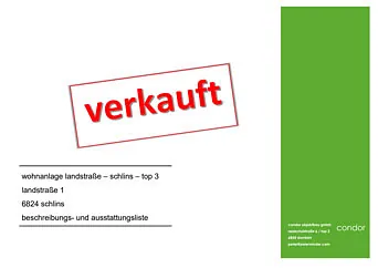Grundriss Wohnung 3 verkauft