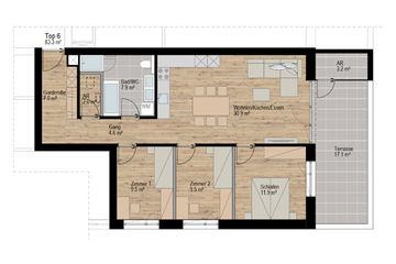 4-Zimmer-Wohnung